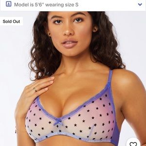 NWT Savage X Fenty Purple Metallic Ombré Bralette